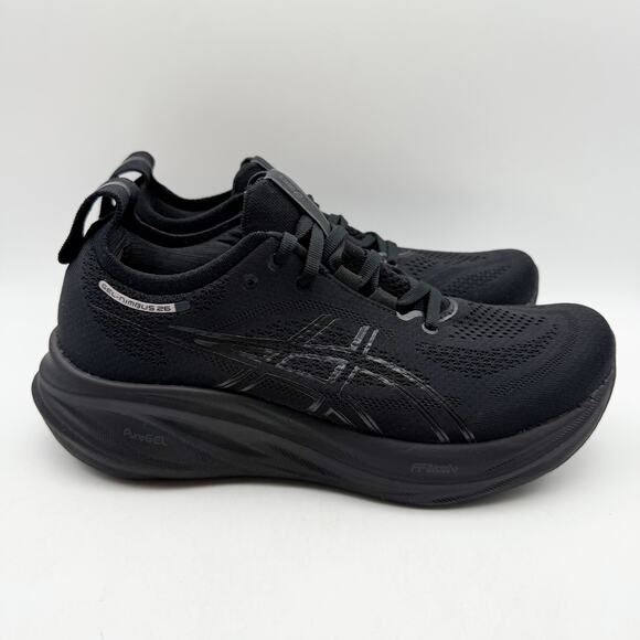 Asics Women Gel-Nimbus 26 Running Sneaker US 10.5 Wide Black Athletic NIB - Picture 4 of 13